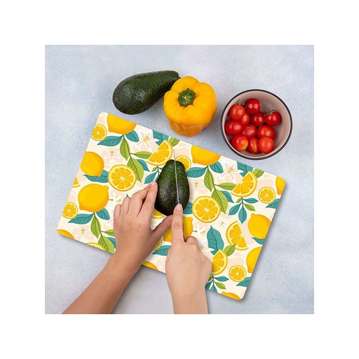 Violeta Home Deska w kolorze zielono-żółtym do krojenia - 30 x 40 cm ze sklepu Limango Polska w kategorii Deski - zdjęcie 187808687