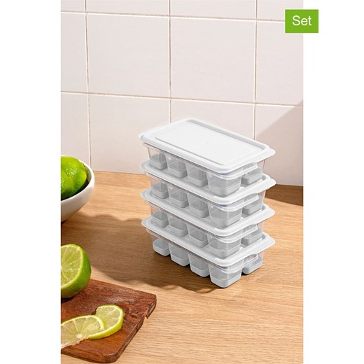 Violeta Home Foremki (4 szt.) w kolorze białym do kostek lodu - 12 x 7,5 x 3,5 cm ze sklepu Limango Polska w kategorii Akcesoria kuchenne - zdjęcie 187808745