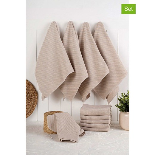 Violeta Home Ściereczki (10 szt.) w kolorze beżowym do naczyń - 76 x 43 cm ze sklepu Limango Polska w kategorii Ścierki kuchenne - zdjęcie 187808768
