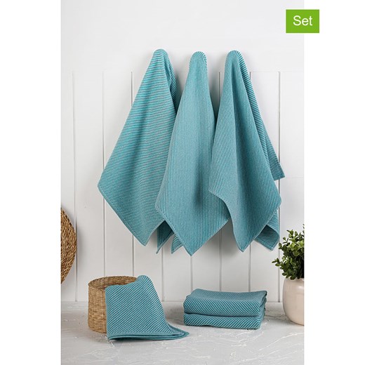 Violeta Home Ściereczki (6 szt.) w kolorze niebieskim do naczyń - 76 x 43 cm ze sklepu Limango Polska w kategorii Ścierki kuchenne - zdjęcie 187808778