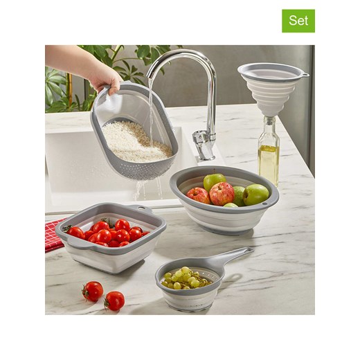 Violeta Home Sitka kuchenne (5 szt.) w kolorze szarym ze sklepu Limango Polska w kategorii Akcesoria kuchenne - zdjęcie 187808816