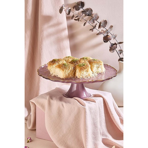 Violeta Home Podstawka w kolorze jasnoróżowo-złotym pod ciasto - 28 cm ze sklepu Limango Polska w kategorii Misy i tace dekoracyjne - zdjęcie 187808865