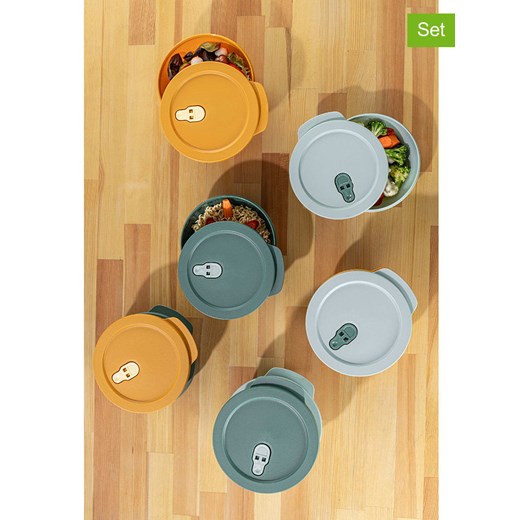 Violeta Home Pojemniki (9 szt.) w kolorze pomarańczowo-zielono-błękitnym ze sklepu Limango Polska w kategorii Pojemniki kuchenne - zdjęcie 187808886