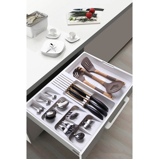 Violeta Home Organizer w kolorze białym na sztućce -  dł. 50 cm ze sklepu Limango Polska w kategorii Sztućce - zdjęcie 187808937