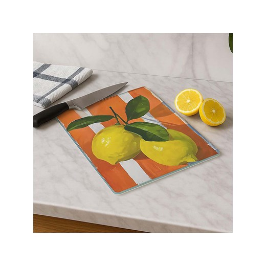 Violeta Home Deska w kolorze pomarańczowo-żółtym do krojenia - 40 x 30 cm ze sklepu Limango Polska w kategorii Deski - zdjęcie 187808939