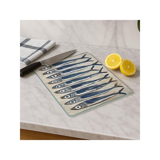 Violeta Home Deska w kolorze beżowo-niebieskim do krojenia - 40 x 30 cm ze sklepu Limango Polska w kategorii Deski - zdjęcie 187808949