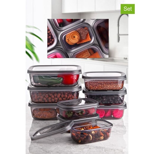 Violeta Home Pojemniki (9 szt.) w kolorze szarym ze sklepu Limango Polska w kategorii Pojemniki kuchenne - zdjęcie 187809015