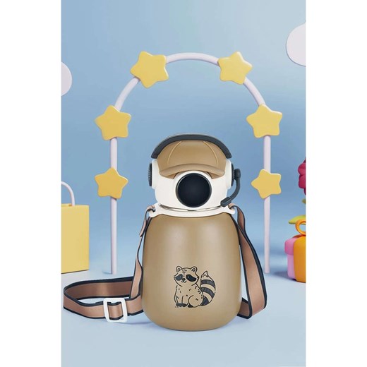 Violeta Home Butelka termiczna w kolorze brązowo-białym - wys. 19 cm ze sklepu Limango Polska w kategorii Kubki termiczne - zdjęcie 187809046