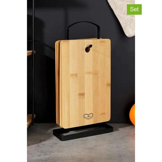 Violeta Home 5-częściowy zestaw w kolorze jasnobrązowym - 31 x 14,5 cm Violeta Home onesize okazja Limango Polska