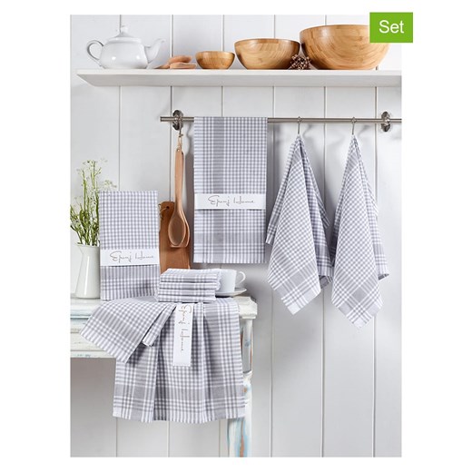 Elizabed Ściereczki (10 szt.) w kolorze szarym do naczyń ze sklepu Limango Polska w kategorii Ścierki kuchenne - zdjęcie 187809316