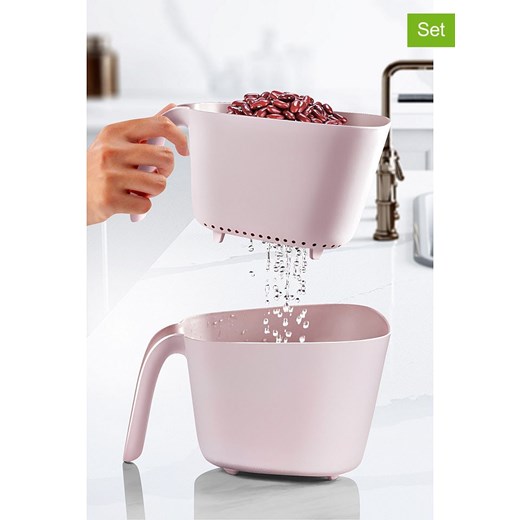 Violeta Home 2-częściowy zestaw w kolorze jasnoróżowym - 24 x 21 x 14 cm ze sklepu Limango Polska w kategorii Akcesoria kuchenne - zdjęcie 187809396
