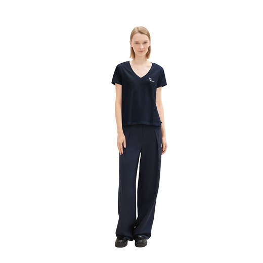 TOM TAILOR Denim Koszulka w kolorze granatowym ze sklepu Limango Polska w kategorii Bluzki damskie - zdjęcie 187810115