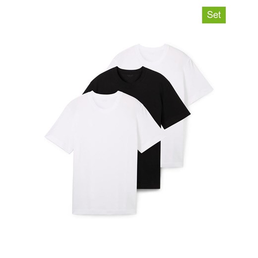 Tom Tailor Koszulki (3 szt.) w kolorze białym ze sklepu Limango Polska w kategorii T-shirty męskie - zdjęcie 187810306