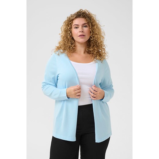 KAFFE curve Kardigan w kolorze błękitnym ze sklepu Limango Polska w kategorii Swetry damskie - zdjęcie 187810617