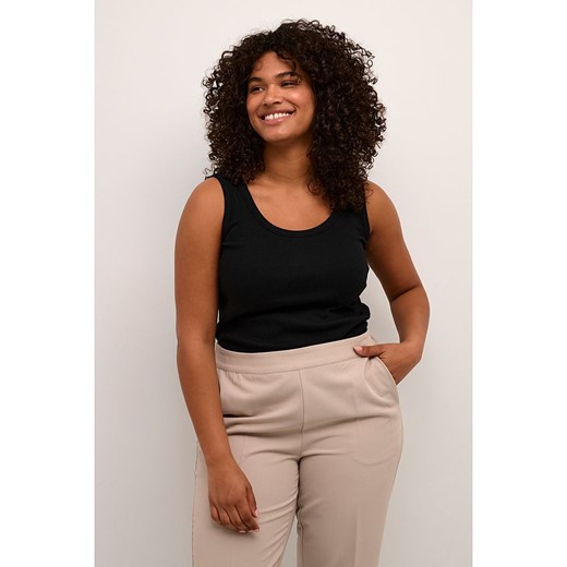 KAFFE curve Top &quot;Carina&quot; w kolorze czarnym ze sklepu Limango Polska w kategorii Bluzki damskie - zdjęcie 187810705