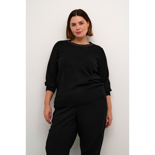 KAFFE curve Sweter w kolorze czarnym ze sklepu Limango Polska w kategorii Swetry damskie - zdjęcie 187810937