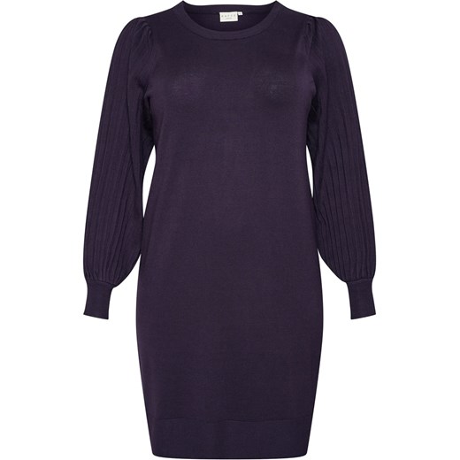 KAFFE curve Sukienka dzianinowa w kolorze ciemnofioletowym M okazja Limango Polska