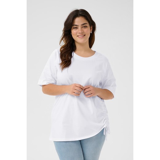 KAFFE curve Koszulka w kolorze białym XL promocja Limango Polska