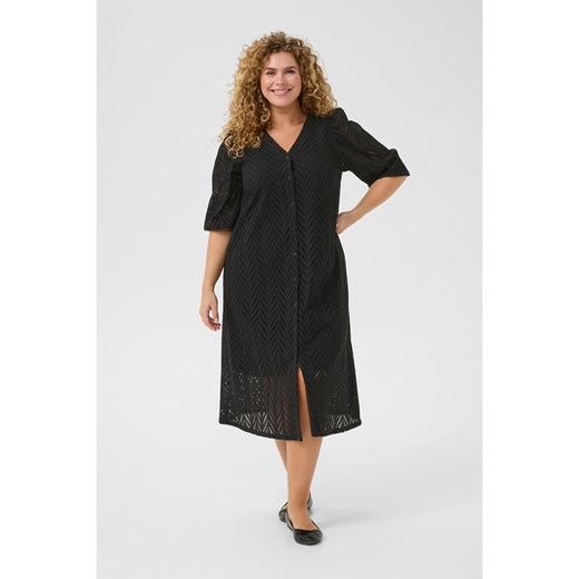 KAFFE curve Sukienka w kolorze czarnym ze sklepu Limango Polska w kategorii Sukienki - zdjęcie 187811066