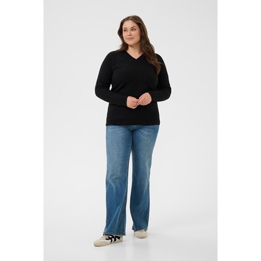 KAFFE curve Sweter w kolorze czarnym ze sklepu Limango Polska w kategorii Swetry damskie - zdjęcie 187811198