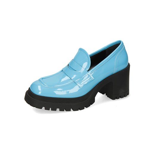 MELVIN &amp; HAMILTON Skórzane mokasyny &quot;Stefy 3&quot; w kolorze błękitno-czarnym ze sklepu Limango Polska w kategorii Mokasyny damskie - zdjęcie 187811448