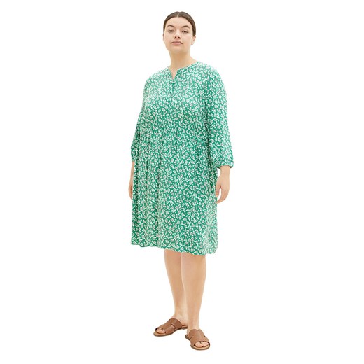 Tom Tailor Sukienka w kolorze zielono-białym Tom Tailor 50 okazja Limango Polska