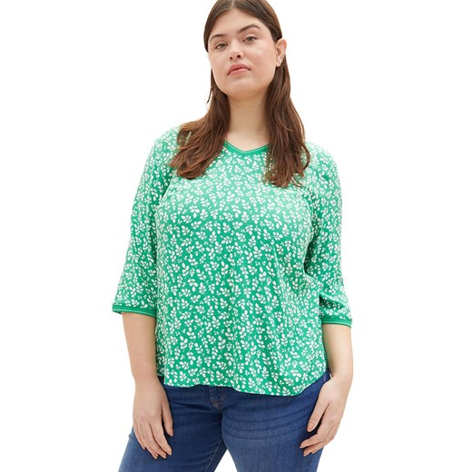 Tom Tailor Koszulka w kolorze zielono-białym Tom Tailor 50 okazja Limango Polska