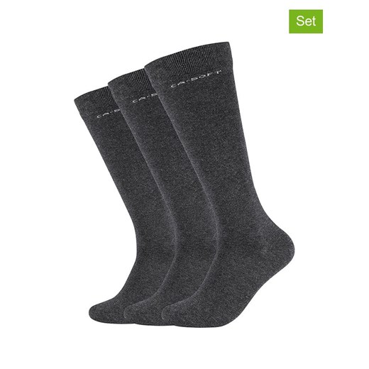 camano Podkolanówki (3 pary) w kolorze antracytowym ze sklepu Limango Polska w kategorii Skarpetki męskie - zdjęcie 187813659