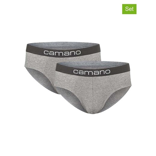 camano Slipy (2 pary) w kolorze szarym ze sklepu Limango Polska w kategorii Majtki męskie - zdjęcie 187813766
