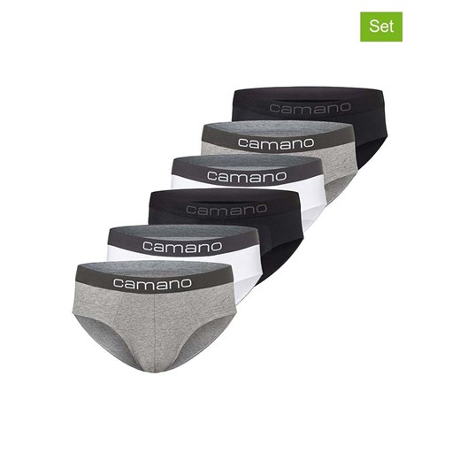 camano Slipy (6 par) w kolorze czarno-szaro-białym Camano M Limango Polska wyprzedaż