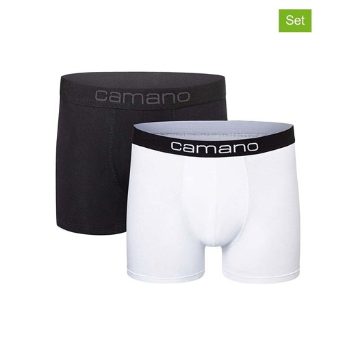 camano Bokserki (2 pary) w kolorze czarno-białym ze sklepu Limango Polska w kategorii Majtki męskie - zdjęcie 187813775