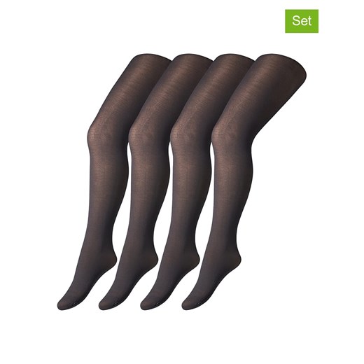 camano Rajstopy (4 pary) w kolorze czarnym - 40 DEN ze sklepu Limango Polska w kategorii Rajstopy dziecięce - zdjęcie 187813807