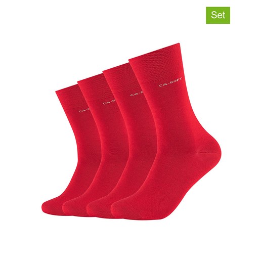 camano Skarpety (4 pary) w kolorze czerwonym ze sklepu Limango Polska w kategorii Skarpetki męskie - zdjęcie 187813839