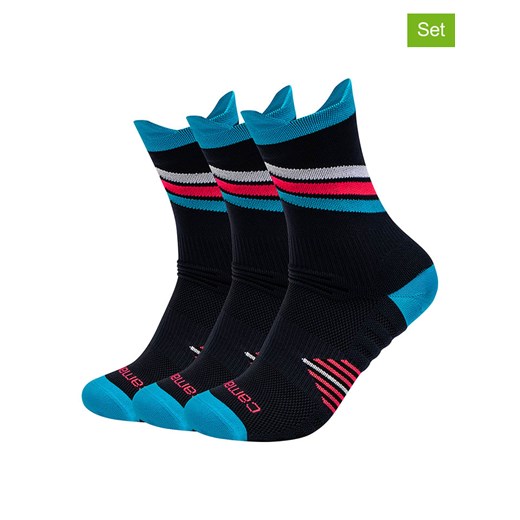 camano Skarpety (3 pary) w kolorze czarno-błękitno-czerwonym Camano 43-46 promocja Limango Polska