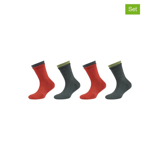 s.Oliver Skarpety (4 pary) w kolorze zielono-pomarańczowym ze sklepu Limango Polska w kategorii Skarpetki dziecięce - zdjęcie 187814017