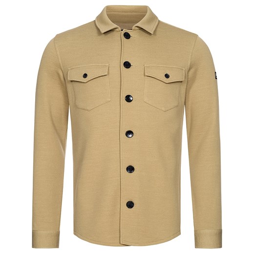 super.natural Kurtka koszulowa &quot;Knit&quot; w kolorze jasnobrązowym ze sklepu Limango Polska w kategorii Kurtki męskie - zdjęcie 187814136