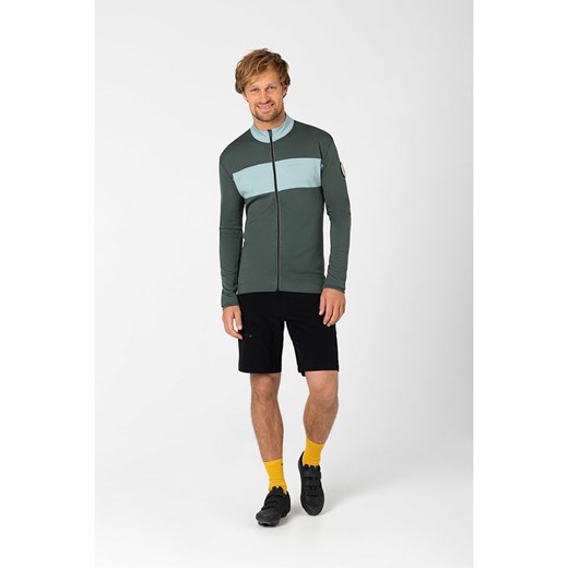 super.natural Koszulka kolarska &quot;Gravier&quot; w kolorze zielono-błękitnym ze sklepu Limango Polska w kategorii T-shirty męskie - zdjęcie 187814229