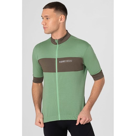 super.natural Koszulka kolarska &quot;Gravier&quot; w kolorze zielonym ze sklepu Limango Polska w kategorii T-shirty męskie - zdjęcie 187814316
