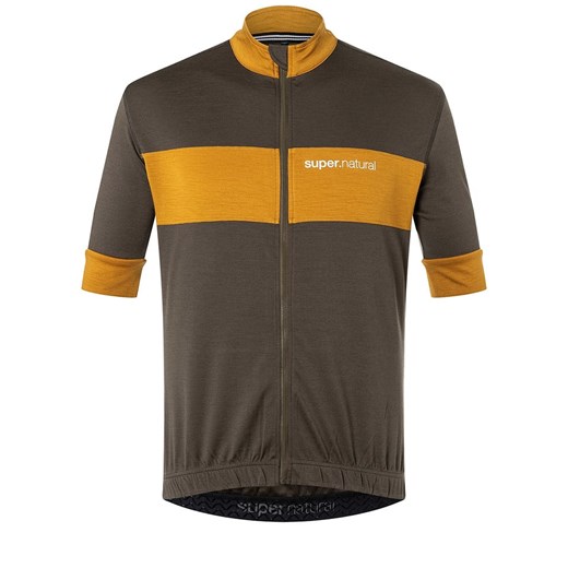 super.natural Koszulka kolarska &quot;Gravier&quot; w kolorze brązowym ze sklepu Limango Polska w kategorii T-shirty męskie - zdjęcie 187814327