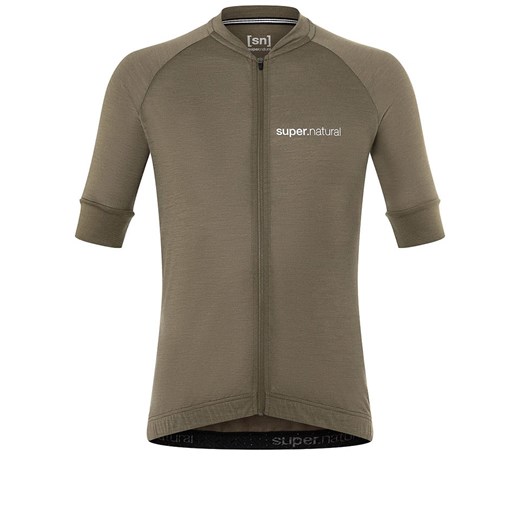 super.natural Koszulka kolarska &quot;Gravier&quot; w kolorze khaki ze sklepu Limango Polska w kategorii T-shirty męskie - zdjęcie 187814338