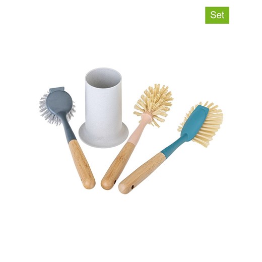 Vigar 4-częściowy zestaw &quot;Zeroline&quot; w kolorze niebiesko-biało-jasnobrązowym ze sklepu Limango Polska w kategorii Akcesoria kuchenne - zdjęcie 187815838