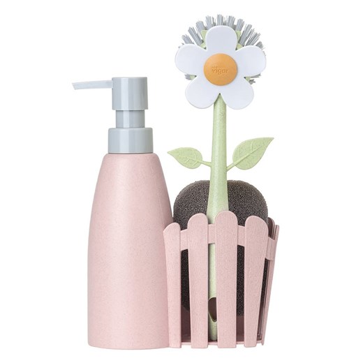 Vigar 3-częściowy organizer &quot;Florganic&quot; w kolorze jasnoróżowym Vigar onesize wyprzedaż Limango Polska