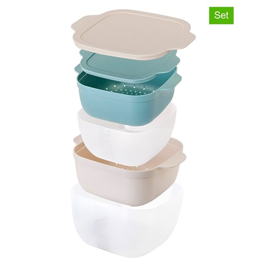 Vigar Pojemniki (2 szt.) w kolorze niebiesko-beżowym ze sklepu Limango Polska w kategorii Pojemniki kuchenne - zdjęcie 187815927