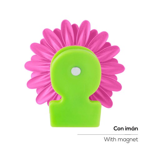 Vigar Magnetyczne klipsy (3 szt.) &quot;Flower power&quot; w kolorze różowym - 8 Vigar onesize promocja Limango Polska