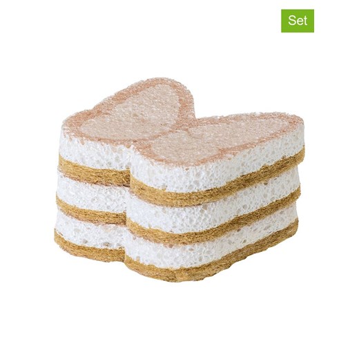 Vigar Gąbki (3 szt.) &quot;Zeroline&quot; w kolorze jasnobrązowym - 10,5 x 9,5 cm ze sklepu Limango Polska w kategorii Akcesoria kuchenne - zdjęcie 187816028