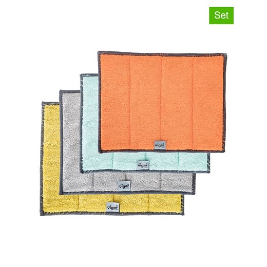 Vigar Ściereczki (4 szt.) &quot;Rengø&quot; ze wzorem - 24 x 18,5 cm ze sklepu Limango Polska w kategorii Akcesoria kuchenne - zdjęcie 187816036