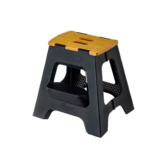 Vigar Hocker w kolorze czarno-jasnobrązowym - wys. 40 cm ze sklepu Limango Polska w kategorii Pufy i siedziska - zdjęcie 187816175