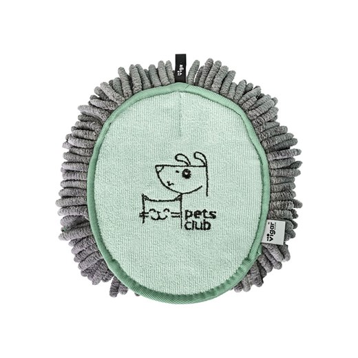 Vigar Rękawica &quot;Pets&quot; w kolorze szaro-zielonym do osuszania sierści - 21 x 17 cm ze sklepu Limango Polska w kategorii Dla zwierząt - zdjęcie 187816447