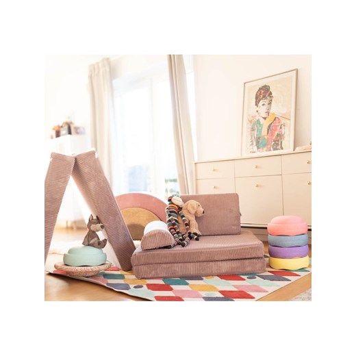 Bunky Kanapa &quot;Periwinkle&quot; w kolorze jasnoróżowym do zabawy - 168 x 58 x 84 cm ze sklepu Limango Polska w kategorii Meble dziecięce - zdjęcie 187817307