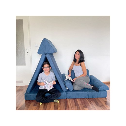 Bunky Kanapa &quot;Royalty&quot; w kolorze granatowym do zabawy - 168 x 58 x 84 Bunky onesize promocyjna cena Limango Polska